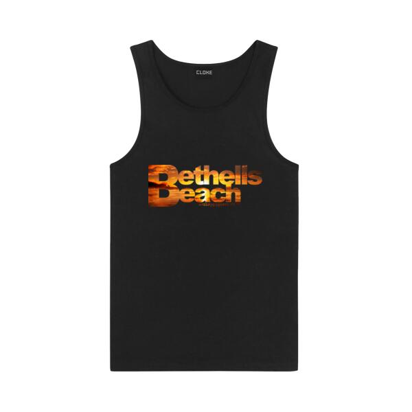 Bethells Beach Sunset - Cloke Kids Concept Singlet Thumbnail