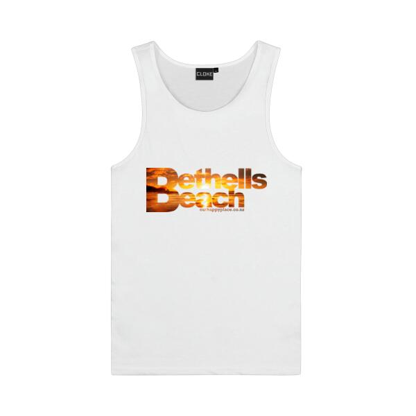 Bethells Beach Sunset - Cloke Mens Concept Singlet Thumbnail