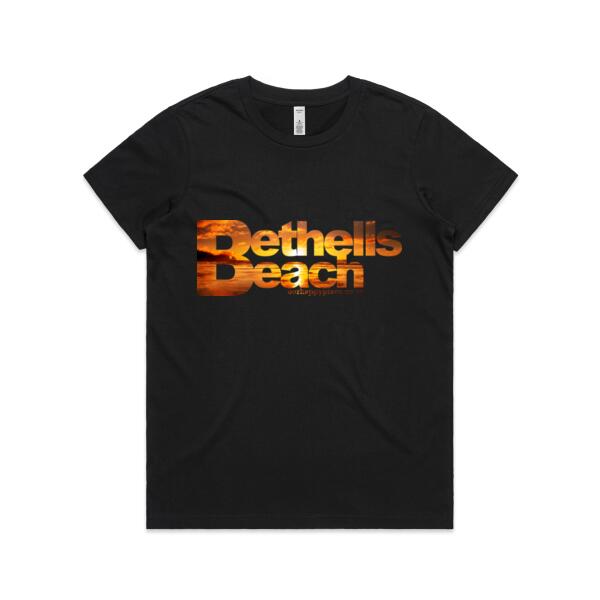 Bethells Beach Sunset - AS Colour Womens Basic Tee Thumbnail