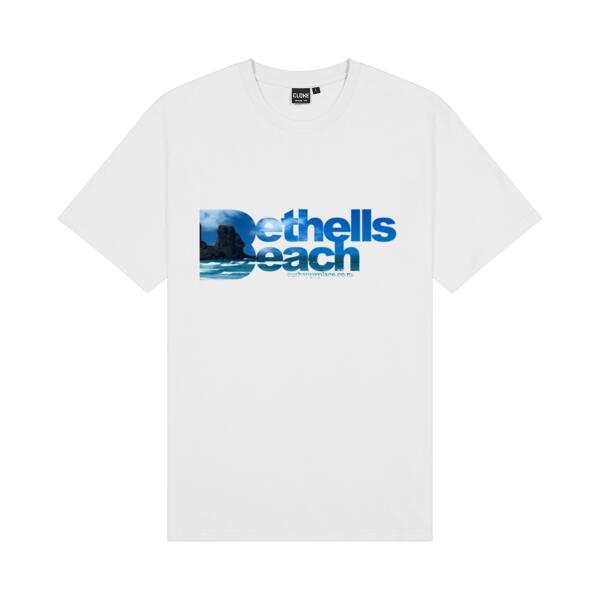 Bethells Beach Blue - Cloke Mens Outline Tee Thumbnail