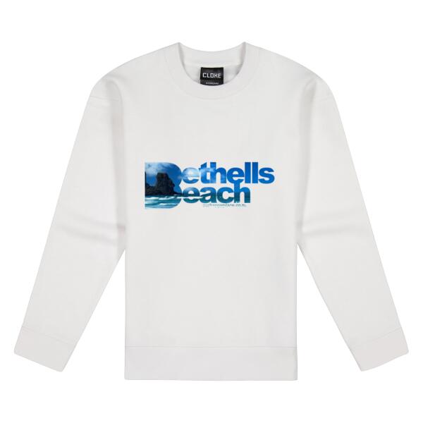 Bethells Beach Blue - Cloke Women's Standard Crew Neck Sweat Thumbnail