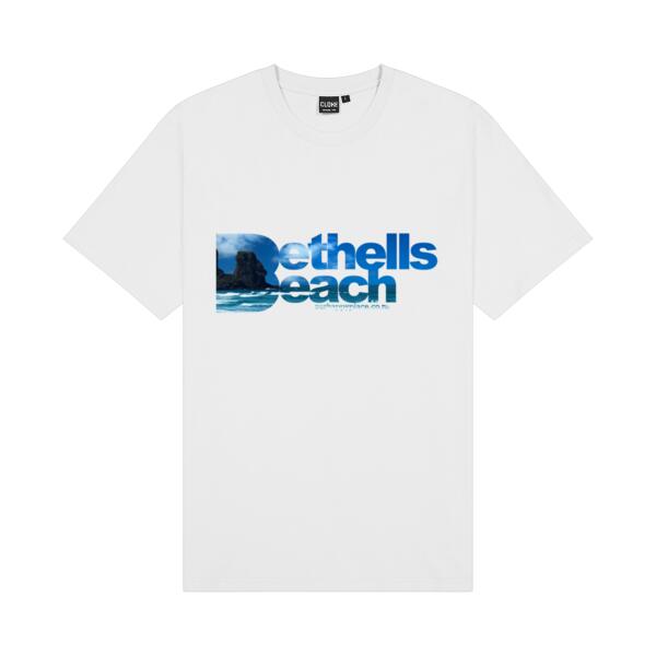 Bethells Beach Blue - Cloke Kids Outline Tee Thumbnail