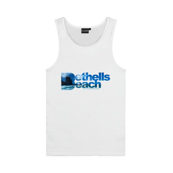 Bethells Beach Blue - Cloke Mens Concept Singlet Thumbnail