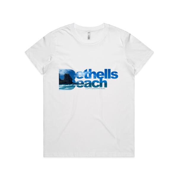 Bethells Beach Blue - AS Colour Womens Basic Tee Thumbnail