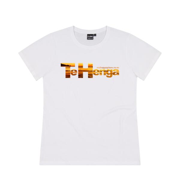 Te Henga Sunset - Cloke Womens Silhouette Tee V2 Thumbnail