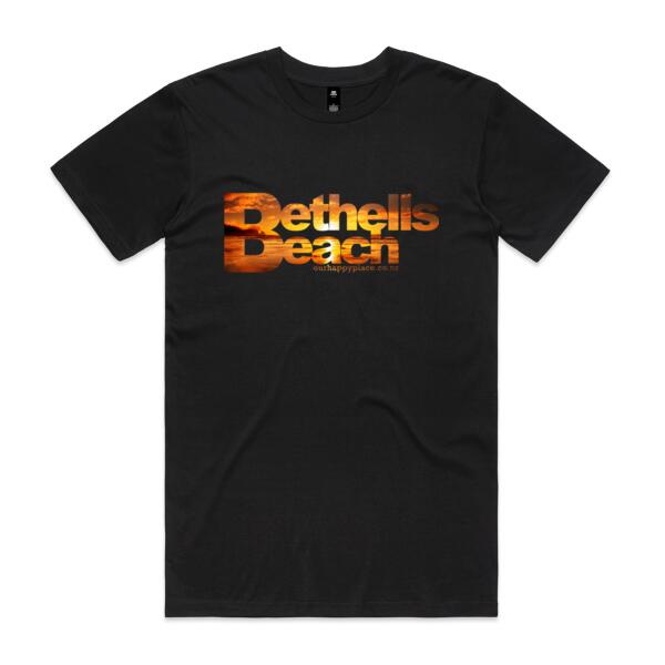 Bethells Beach Sunset - Signature Tee - Mens Thumbnail