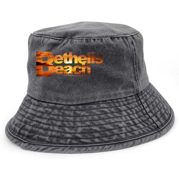 Bethells Beach Sunset - Vintage Bucket Hat Thumbnail