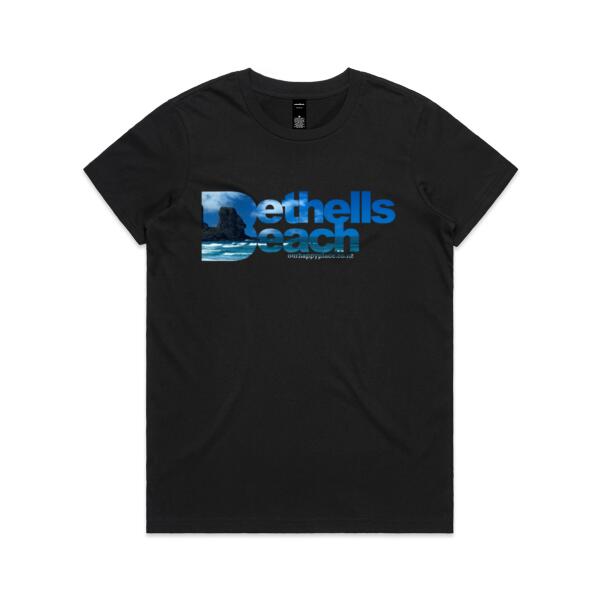 Bethells Beach Blue - Signature Tee - Womens Thumbnail