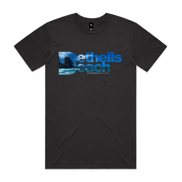 Bethells Beach Blue - Signature Tee - Mens Thumbnail