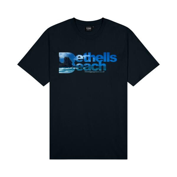 Bethells Beach Blue - Essential Tee - Mens Thumbnail