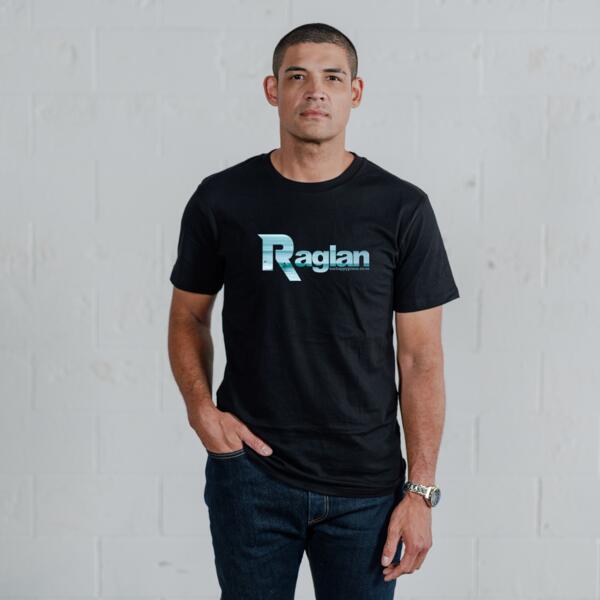 Raglan Blue - Mens Crew Neck Tee Thumbnail