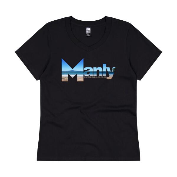Manly - Womens V Neck Tee Thumbnail