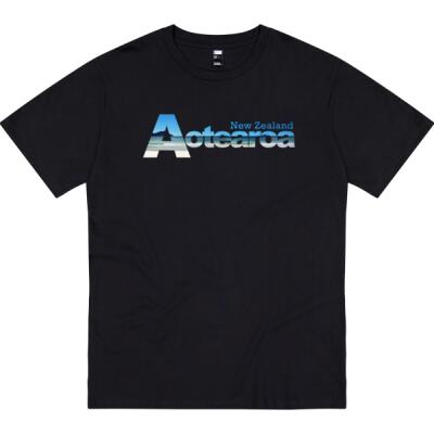 Aotearoa Beach - Mens Crew Neck Tee Thumbnail