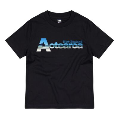 Aotearoa Beach - Kids Crew Neck Tee Thumbnail