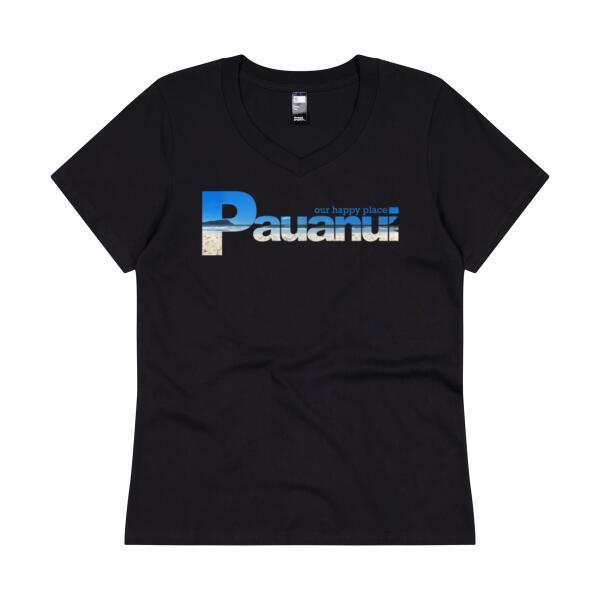 Pauanui - Womans V Neck Tee Thumbnail