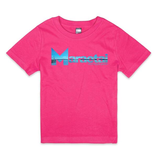 Maraetai Jetty - Kids Crew Neck Tee Thumbnail