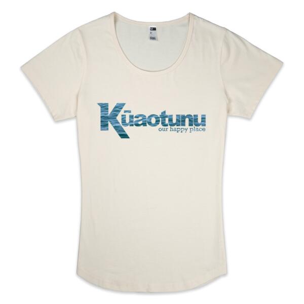 Kūaotunu Blue - Womens Scoop Neck Tee Thumbnail