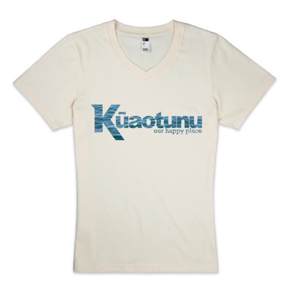 Kūaotunu Blue - Womens V Neck Tee Thumbnail