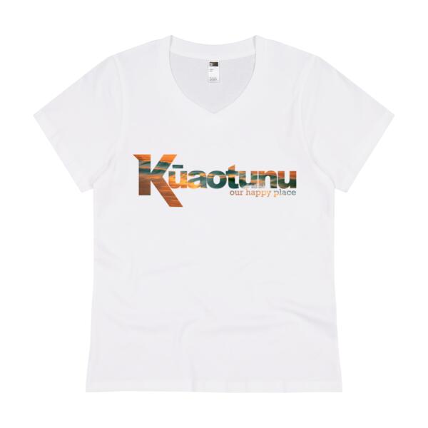Kūaotunu Sunrise - Womens V Neck Tee Thumbnail