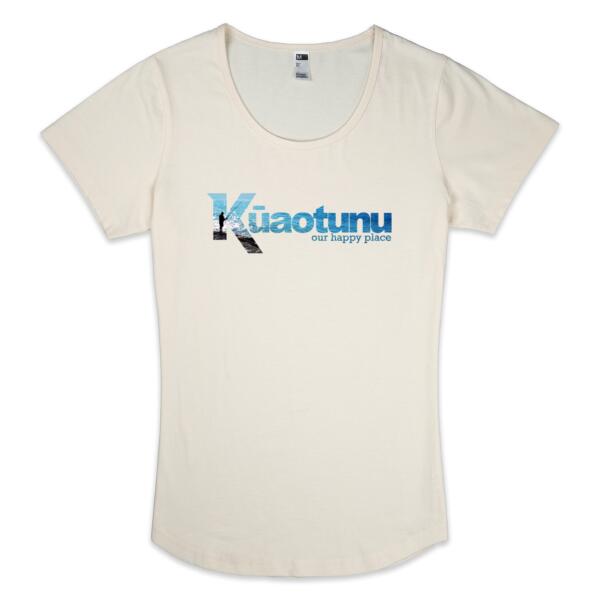 Kūaotunu The Rocks - Womens Scoop Neck Tee Thumbnail