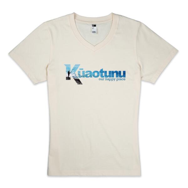 Kūaotunu The Rocks - Womens V Neck Tee Thumbnail