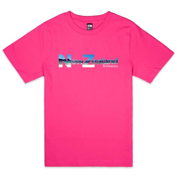 New Zealand Beach - Youth Crew Neck Tee Thumbnail