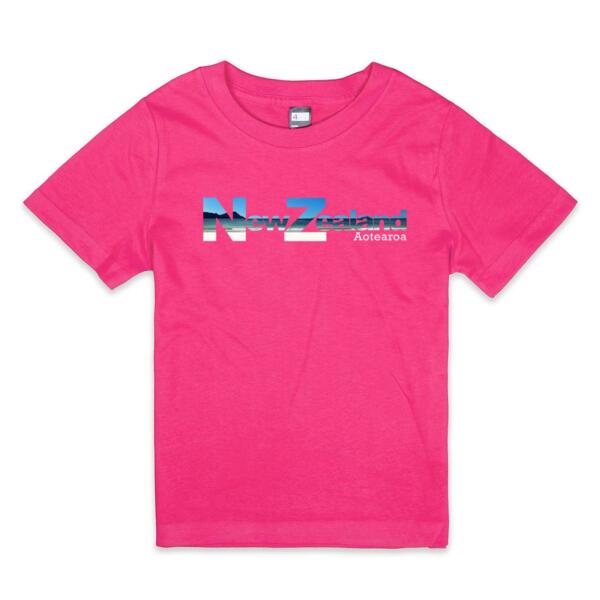New Zealand Beach - Kids Crew Neck Tee Thumbnail