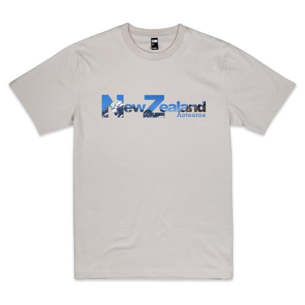 New Zealand Mountain - Mens Crew Neck Tee Thumbnail