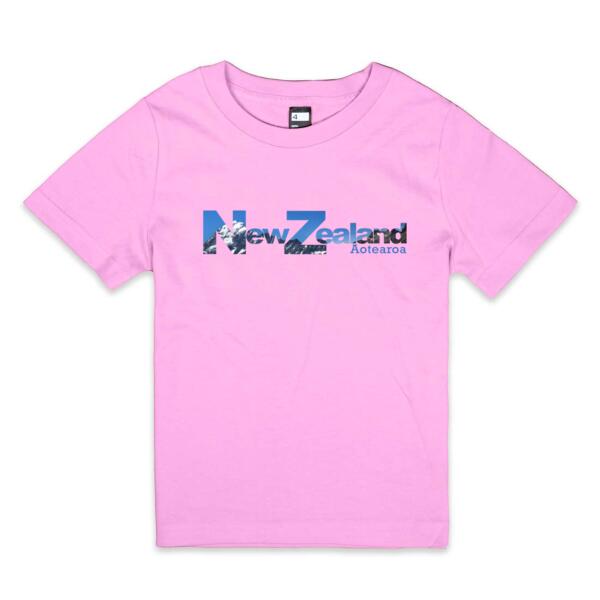 New Zealand Mountain - Kids Crew Neck Tee Thumbnail