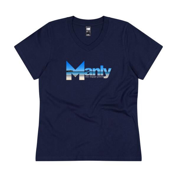 Manly - Womens V Neck Tee Thumbnail